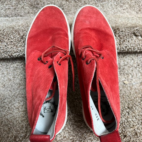 Del Toro Men\'s Chukka Red Suede High Top Casual Sneakers main image 10